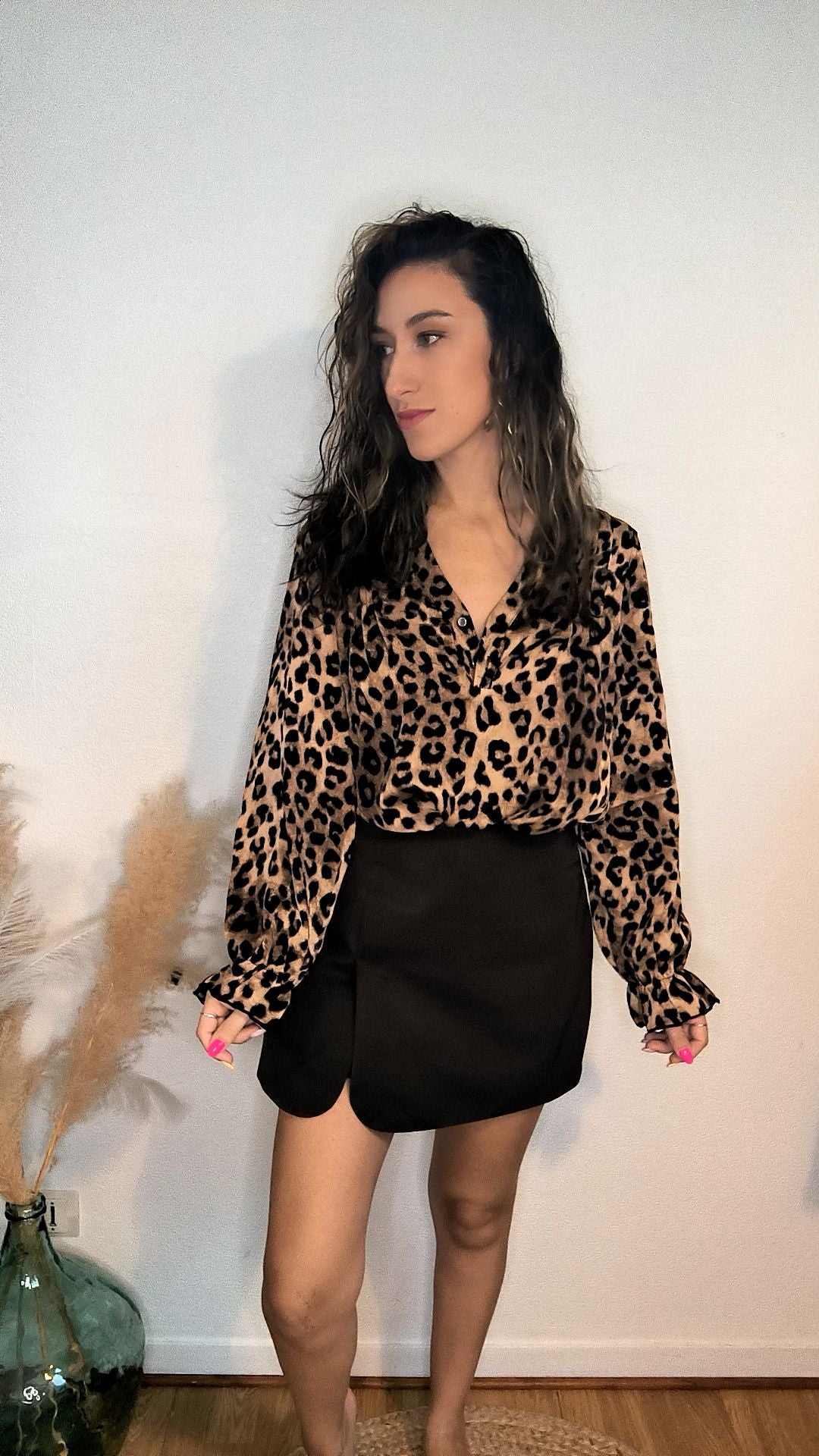 🐆 Chemise Maya – Léopard chocolat fluide 🐆