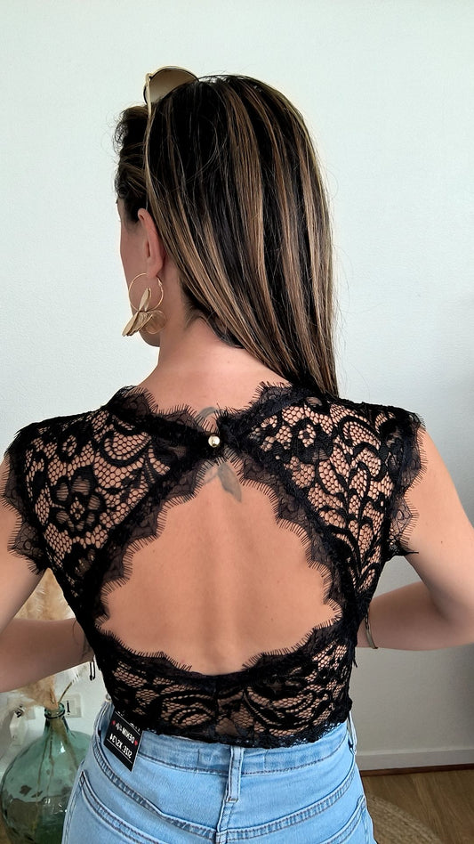 Body Azeli – dentelle & dos ouvert (Plusieurs Coloris)