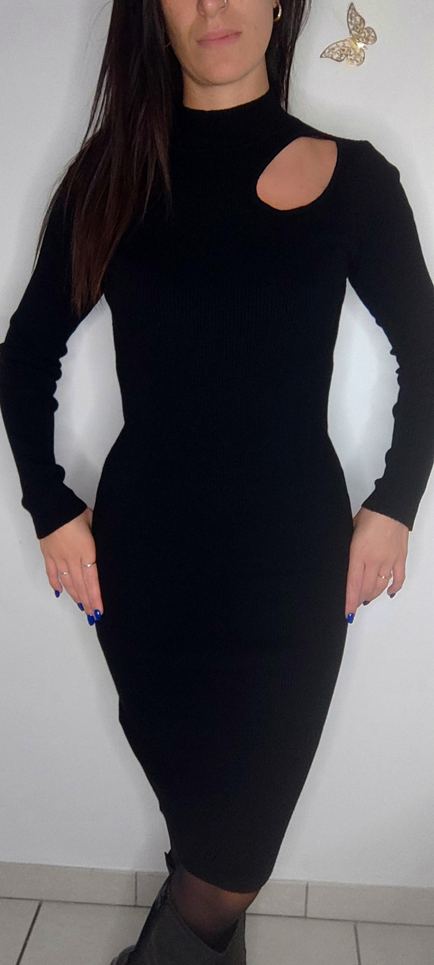 Robe pull noir