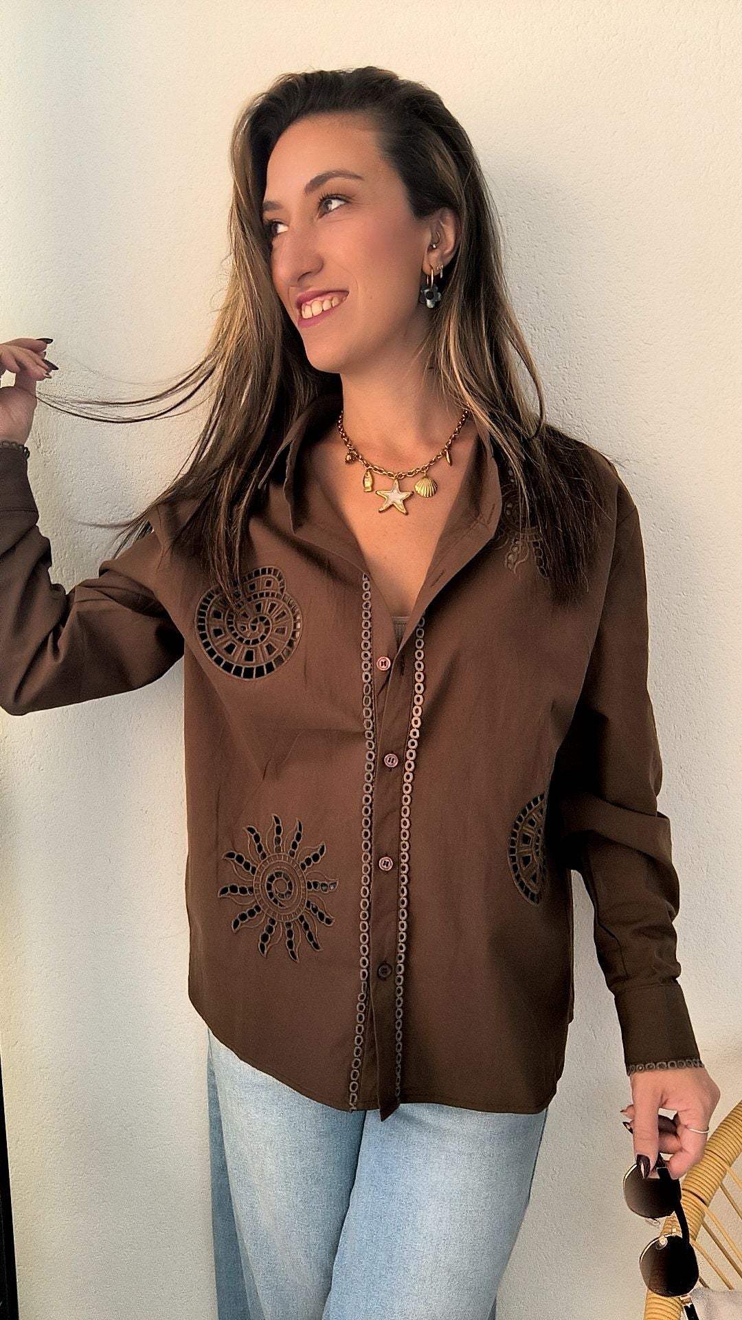 Chemise SOLENE Chocolat
