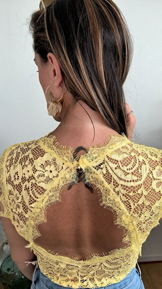 Body Azeli – dentelle & dos ouvert (Plusieurs Coloris)