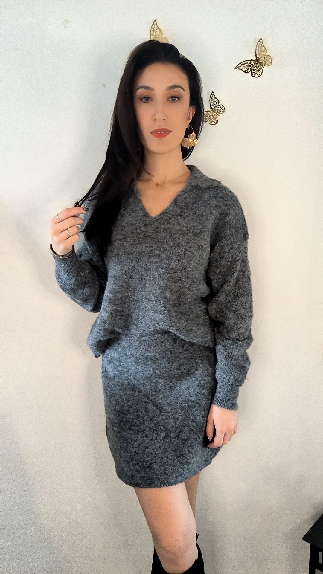 Pull PAOLINA Gris